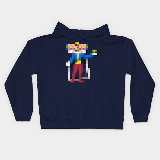 King of all cosmos low-res pixelart Kids Hoodie by JinnPixel